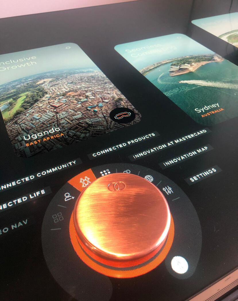 Mastercard Touchscreen table